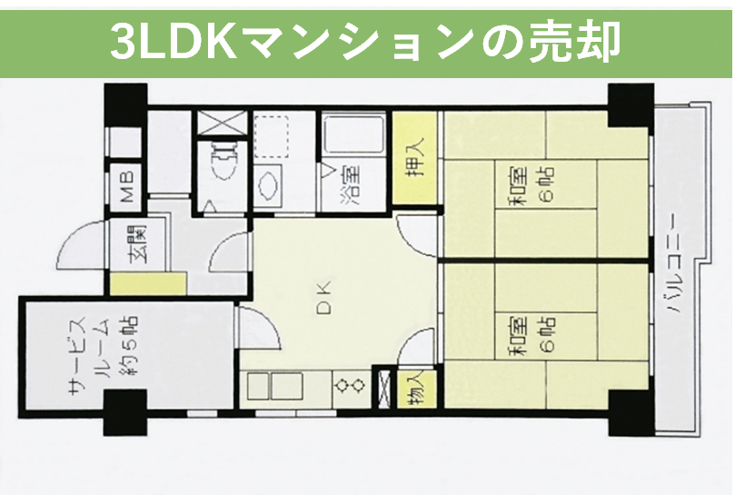 3LDKマンションの売却